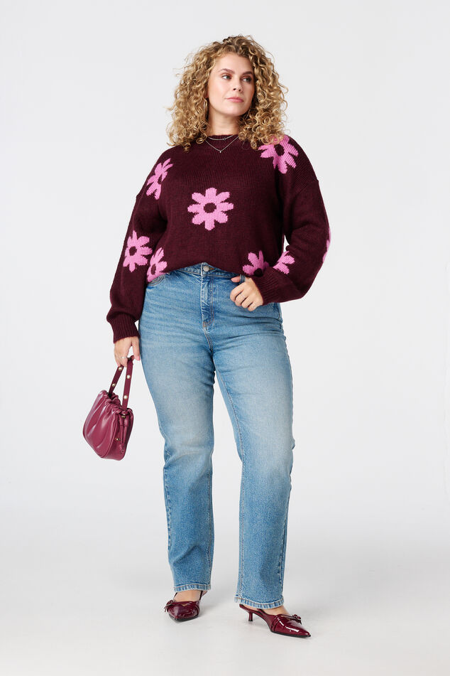 Pull à imprimé floral image number 5