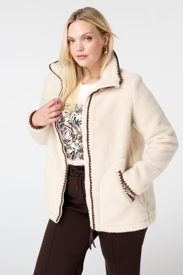 Veste Teddy avec fermeture éclair image number 0