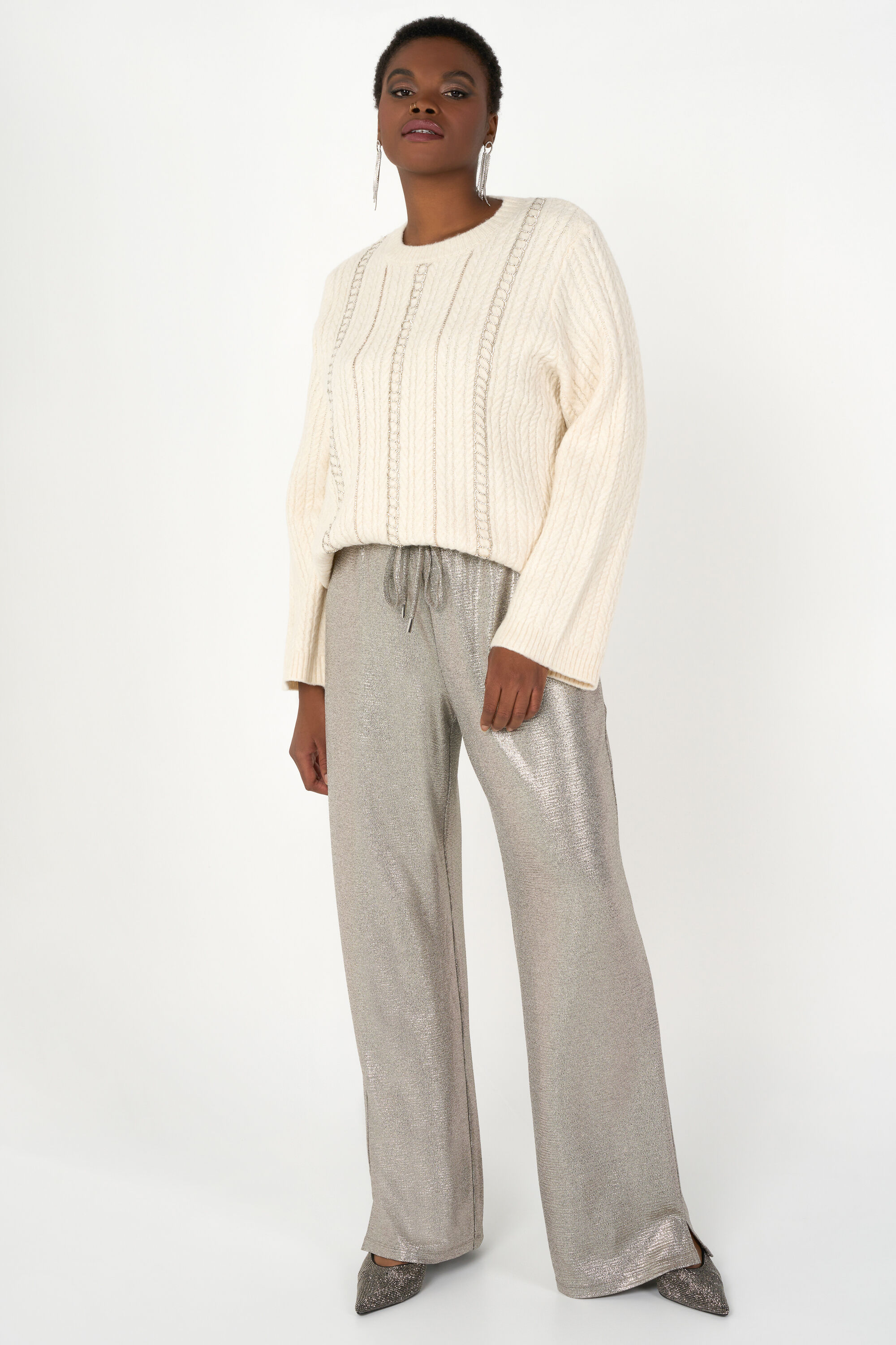 Pull en hotsell maille torsadée