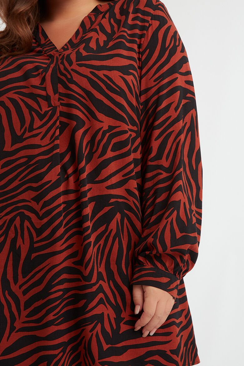 Chemisier avec imprim&eacute; image number 5