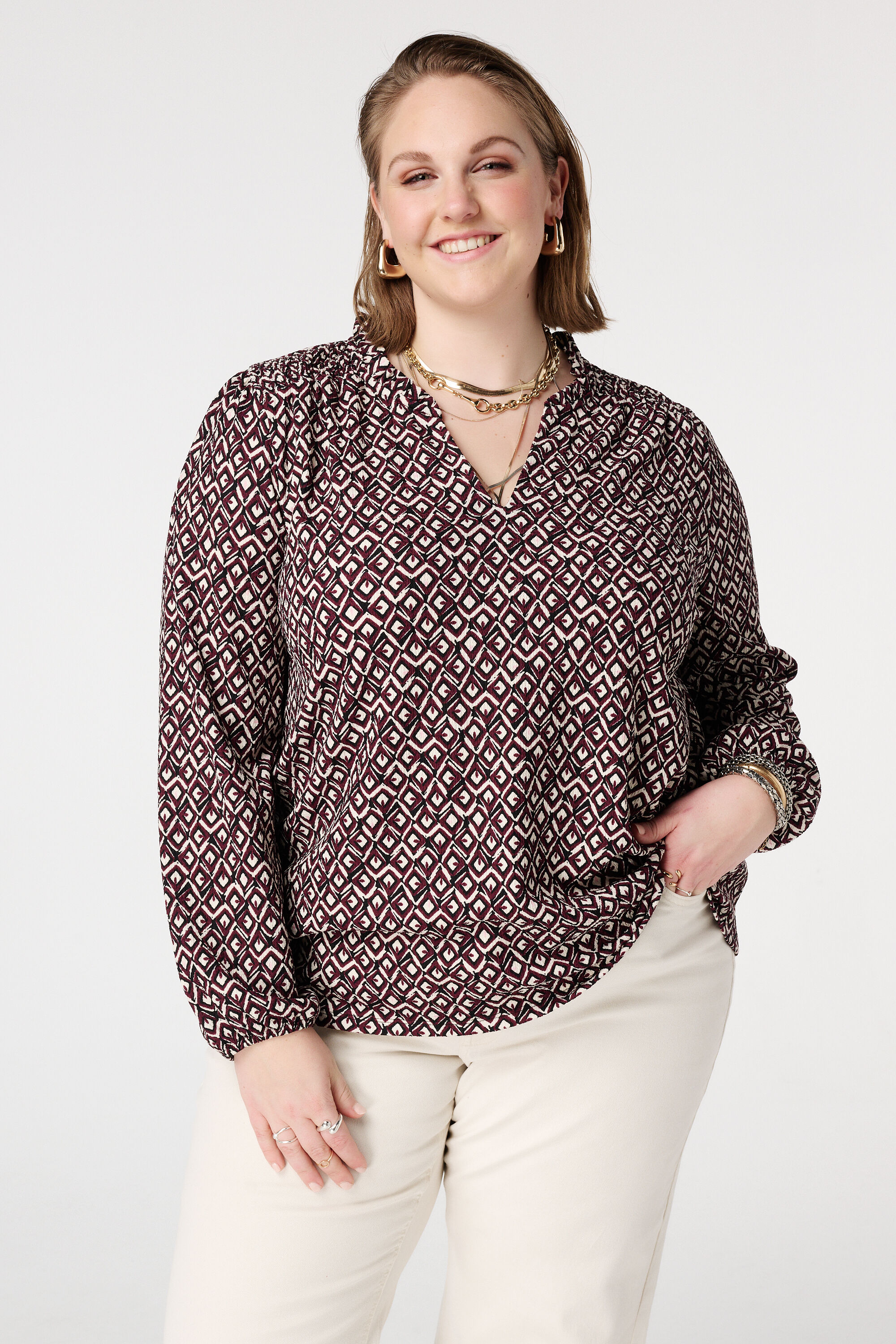 Top &agrave; volants