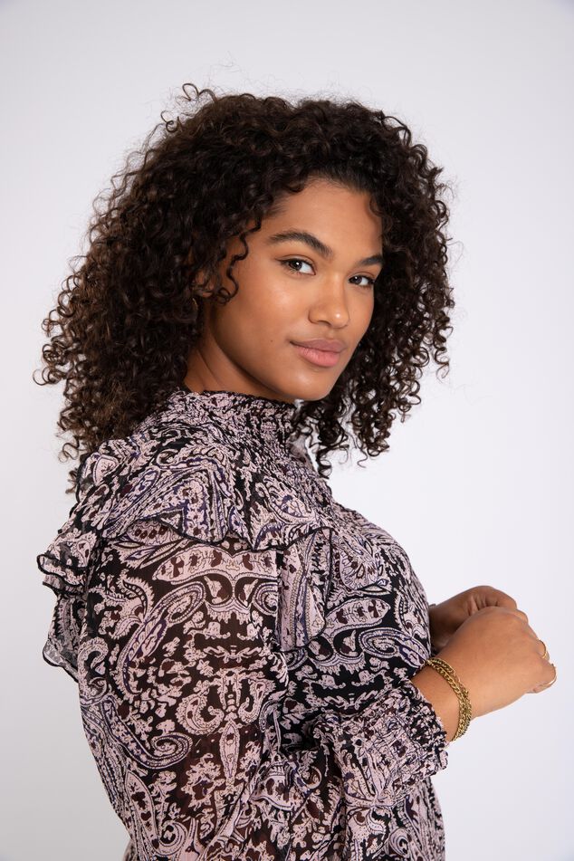 Robe avec détails smockés image number 6