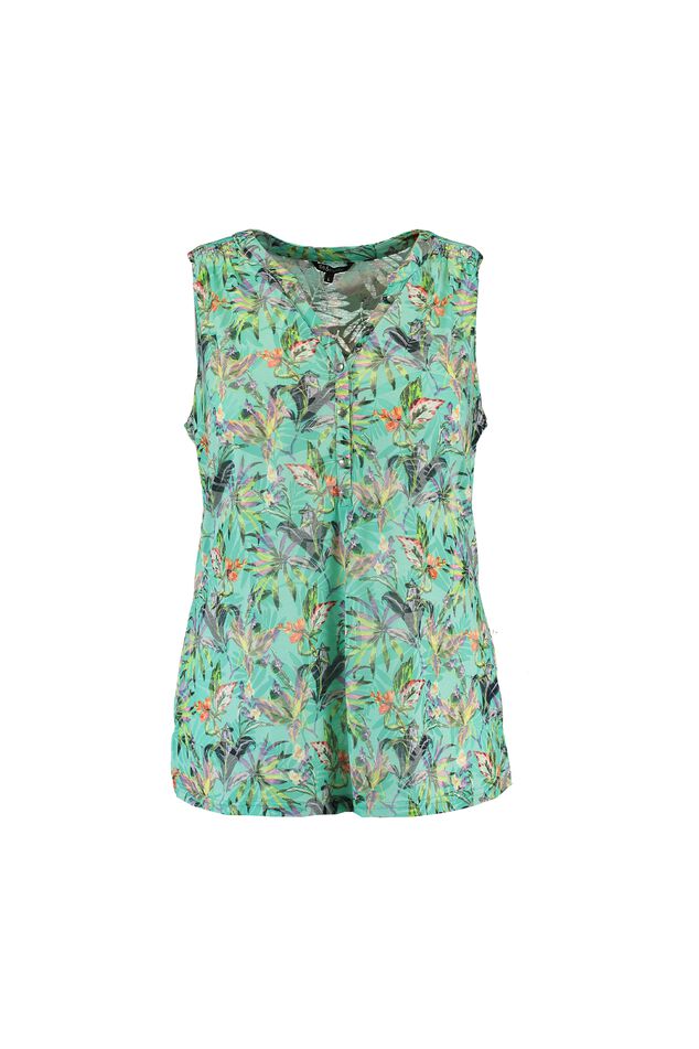 Haut sans manches avec effet délavé  image number 1