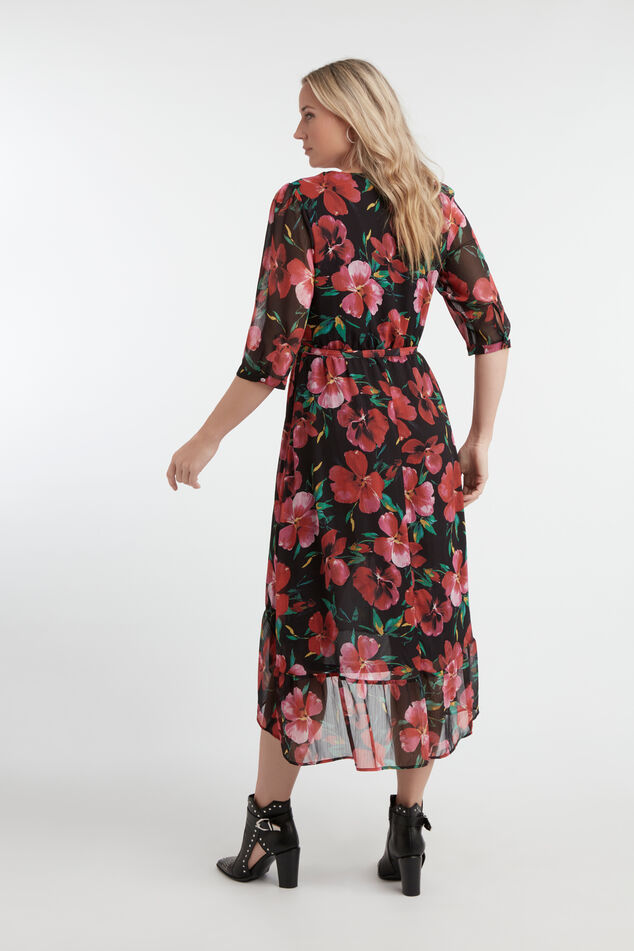 Robe à fleurs bordée image number 6