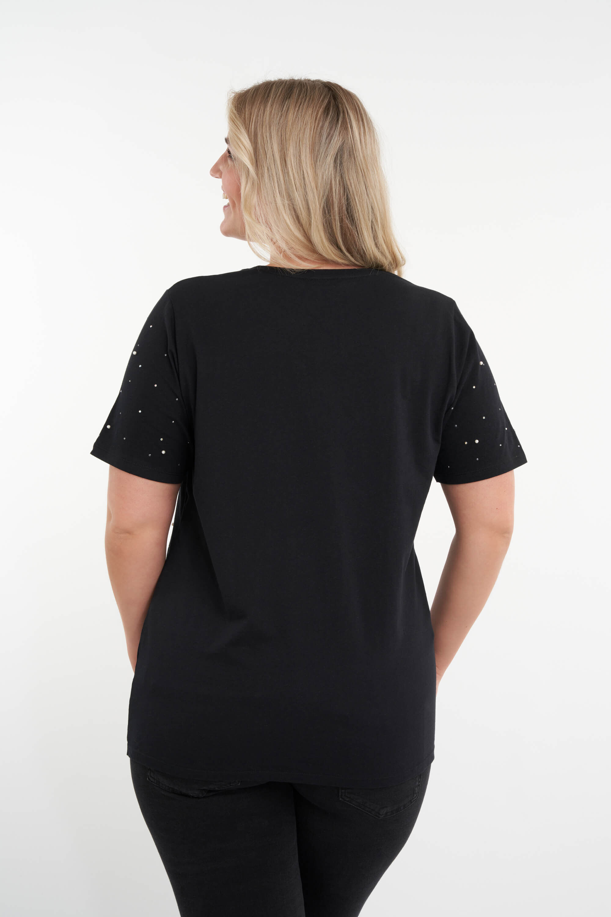T-shirt orn&eacute; de strass  image number 3