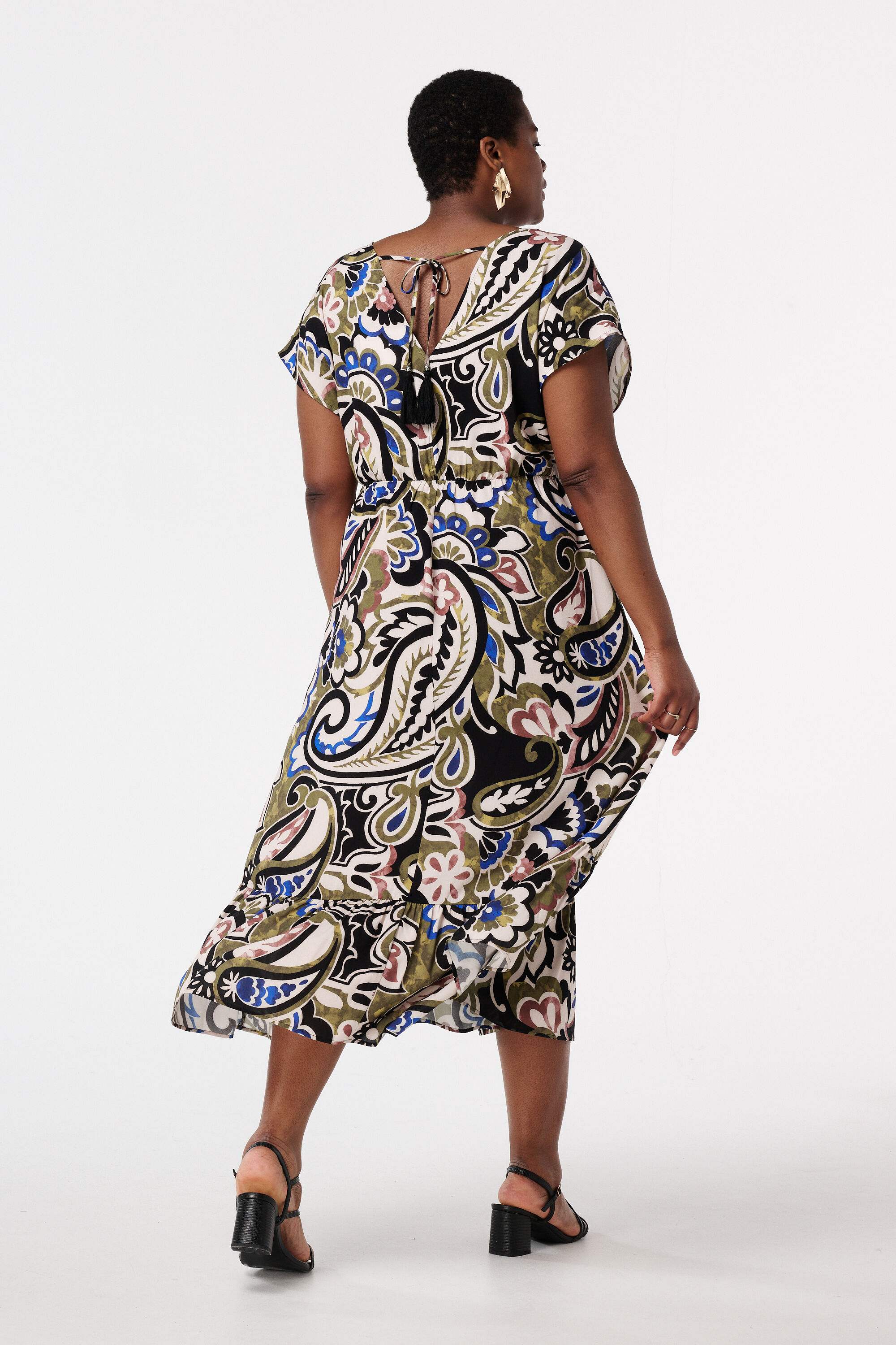 Robe midi &agrave; imprim&eacute; image number 3