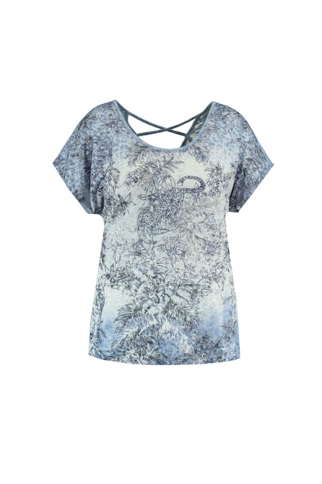 T-shirt avec empiècement imprimé image number 1