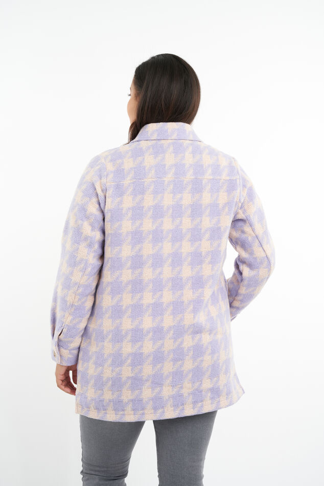 Veste-chemise à imprimé pied-de-poule image number 4