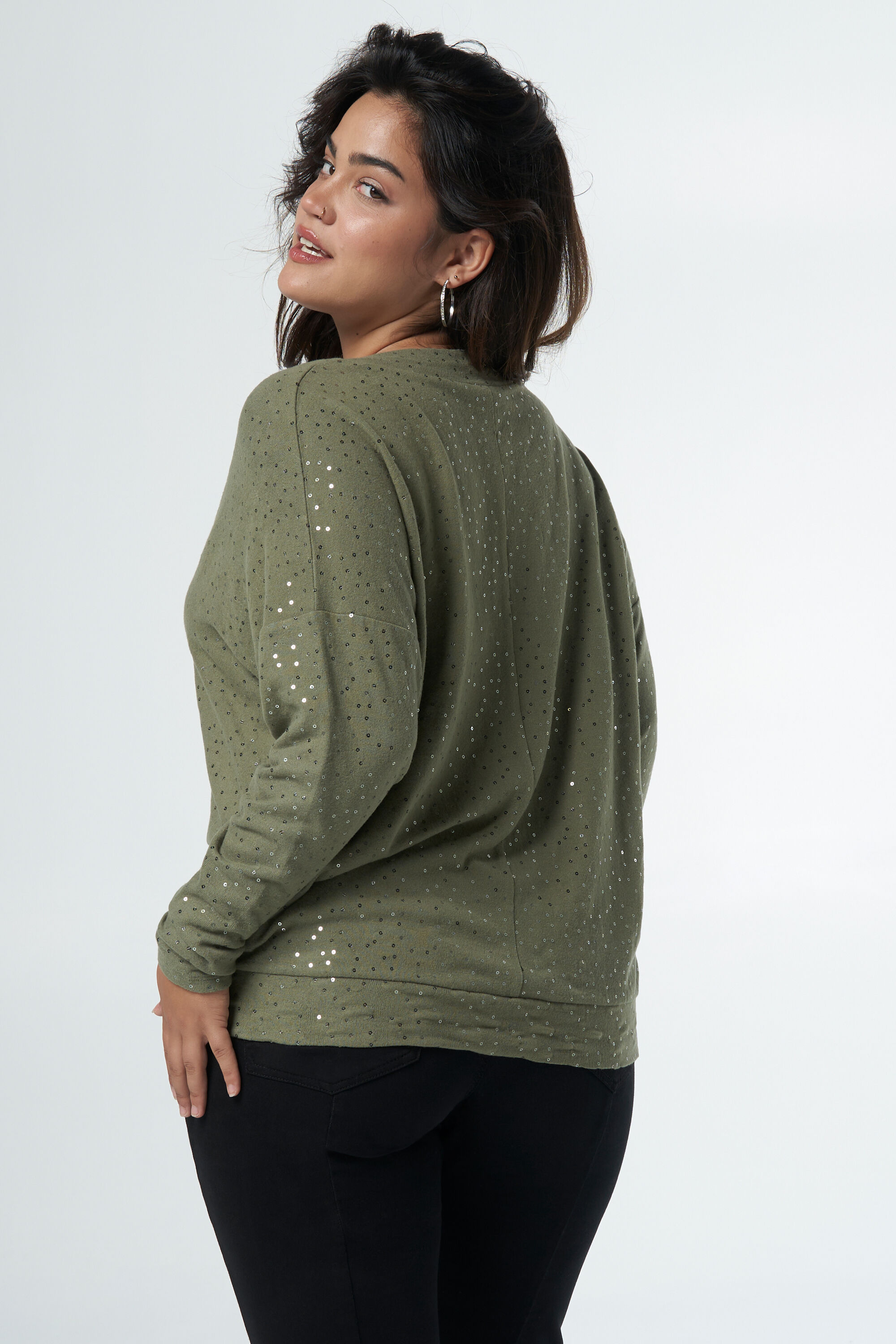Top ample avec paillettes image number 3