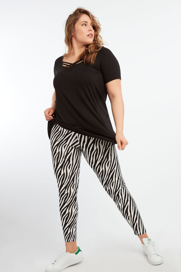 Legging à imprimé zèbre image number 0