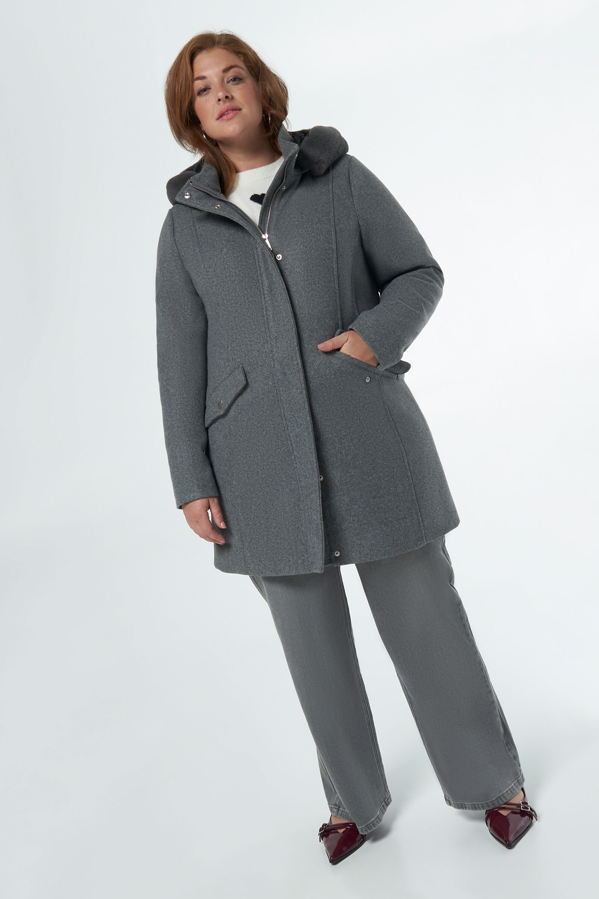 Veste avec col fourrure 2025