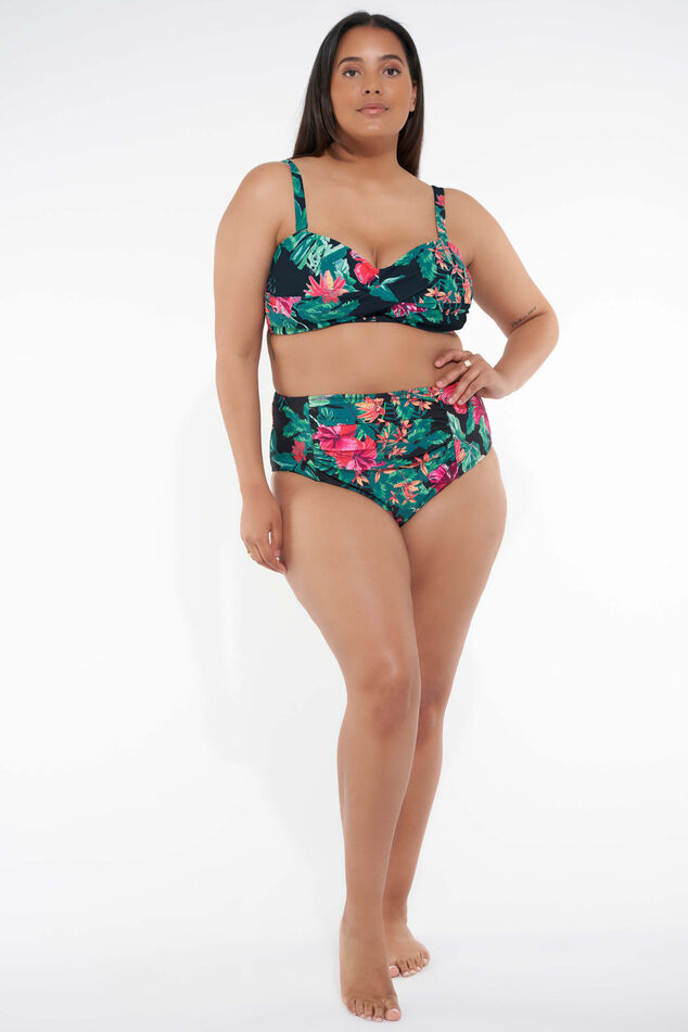 Haut de bikini bandeau avec imprimé  image number 4
