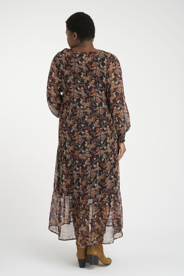 Longue robe à imprimé floral image number 4