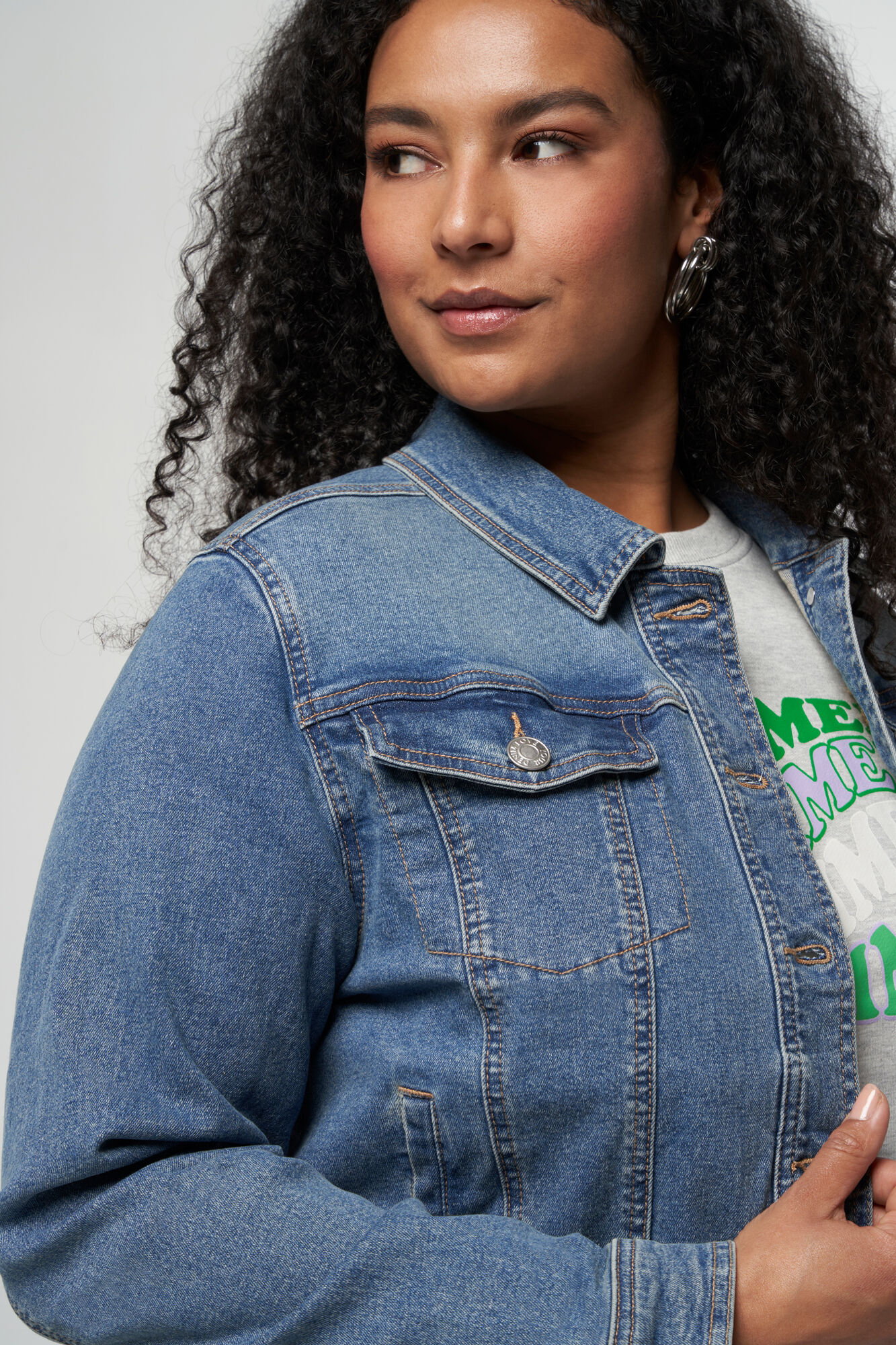 Veste en jean extensible image number 4