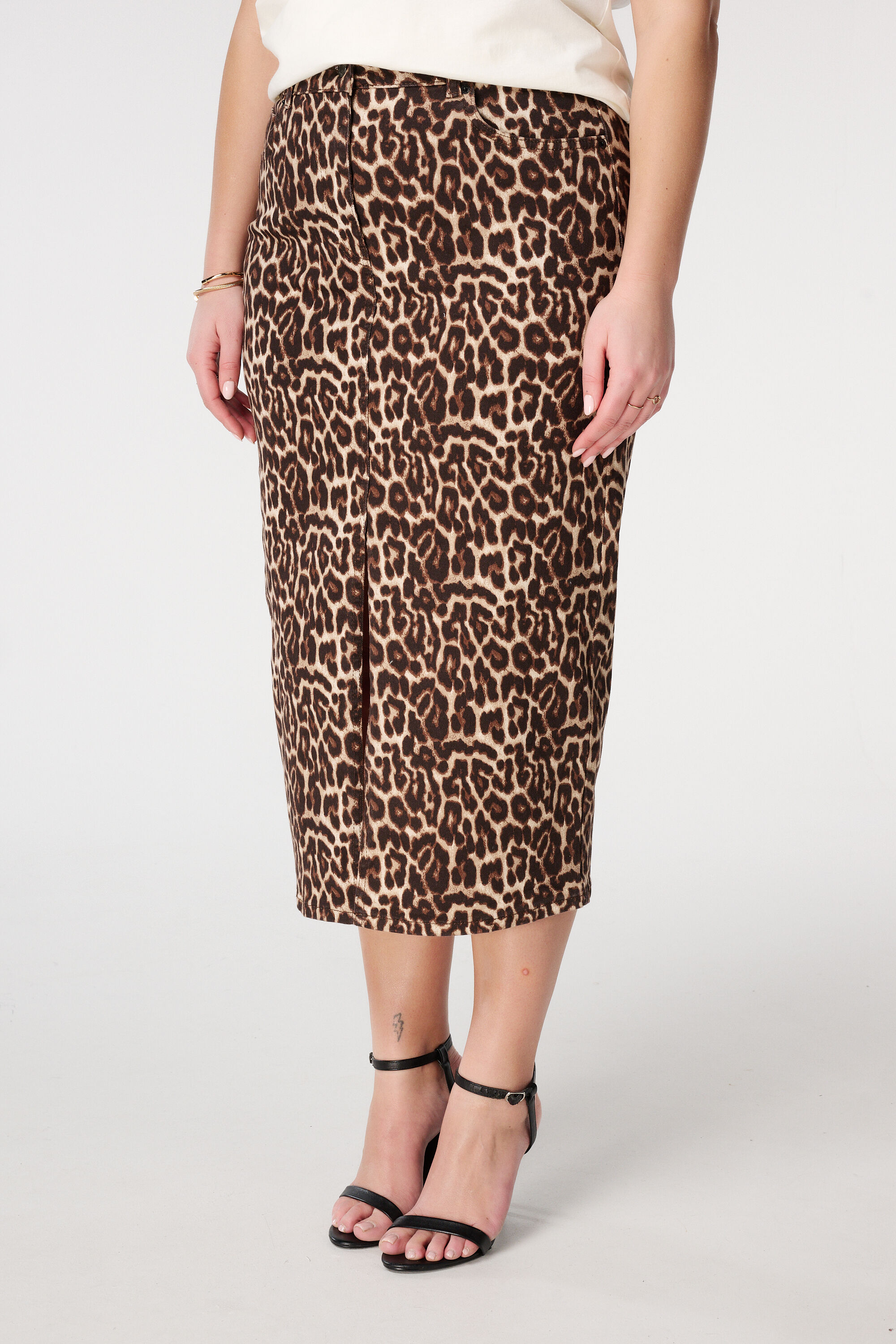 Jupe crayon &agrave; imprim&eacute; l&eacute;opard  image number 5