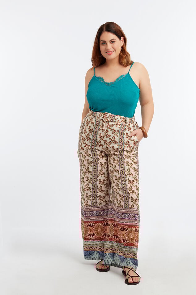 Pantalons larges avec imprimé image number 5