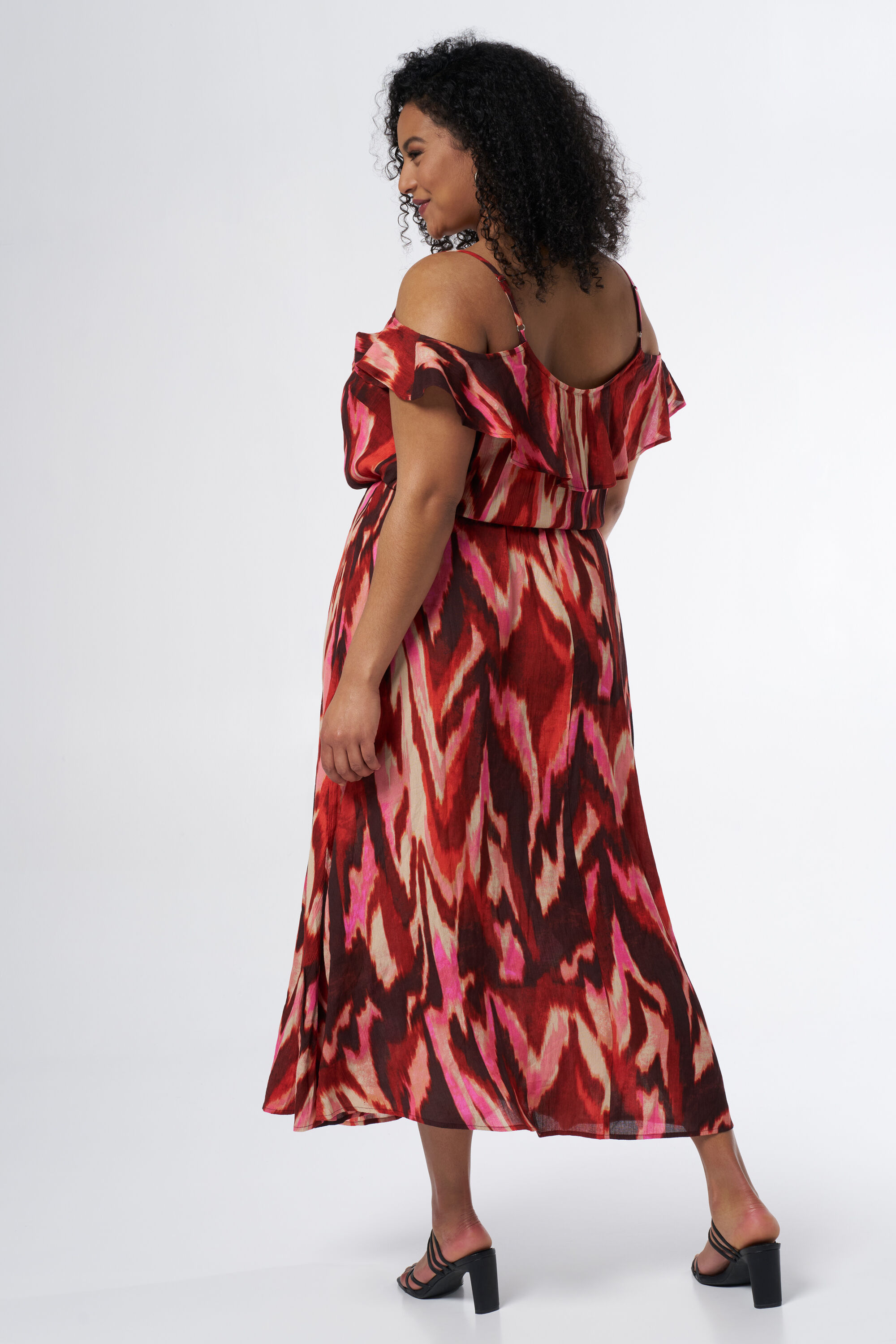 Robe midi &agrave; imprim&eacute; image number 3