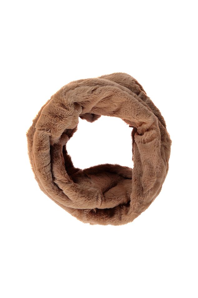 Col roulé avec fausse fourrure image number 1