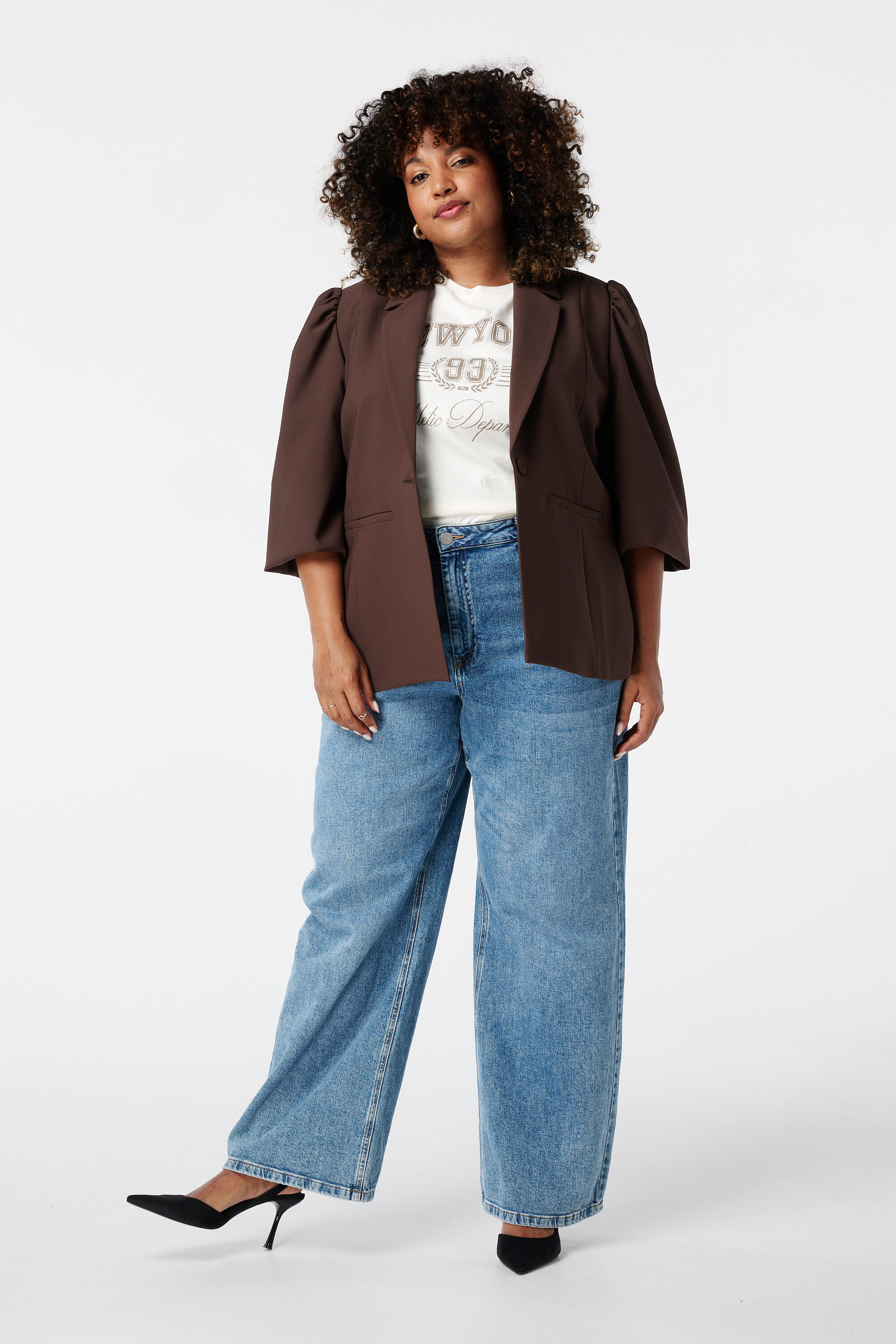 Blazer &agrave; manches bouffantes image number 5