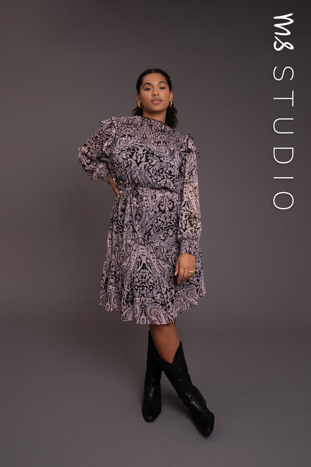 Robe avec détails smockés image number 0