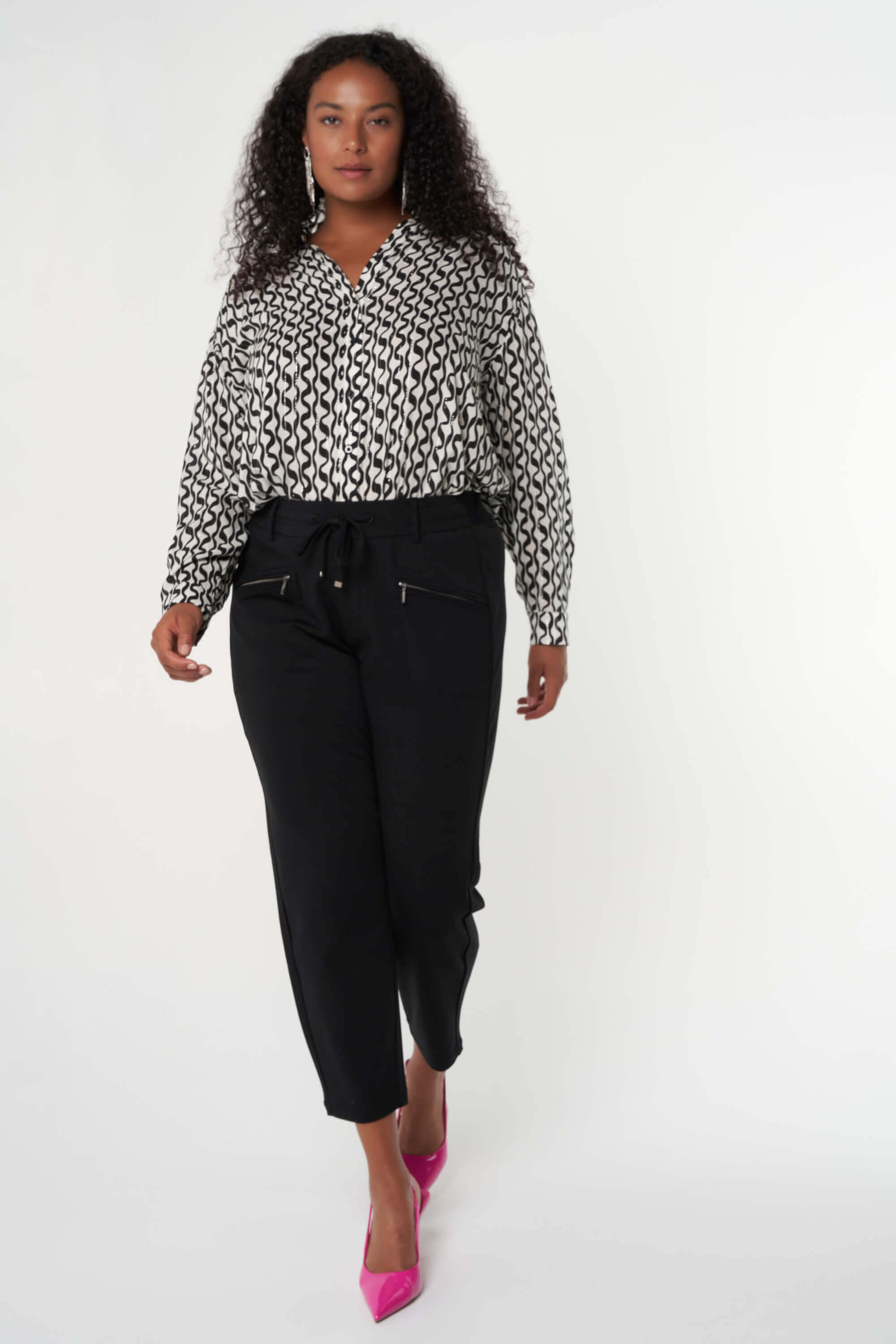 Pantalon avec fermeture &eacute;clair image number 0