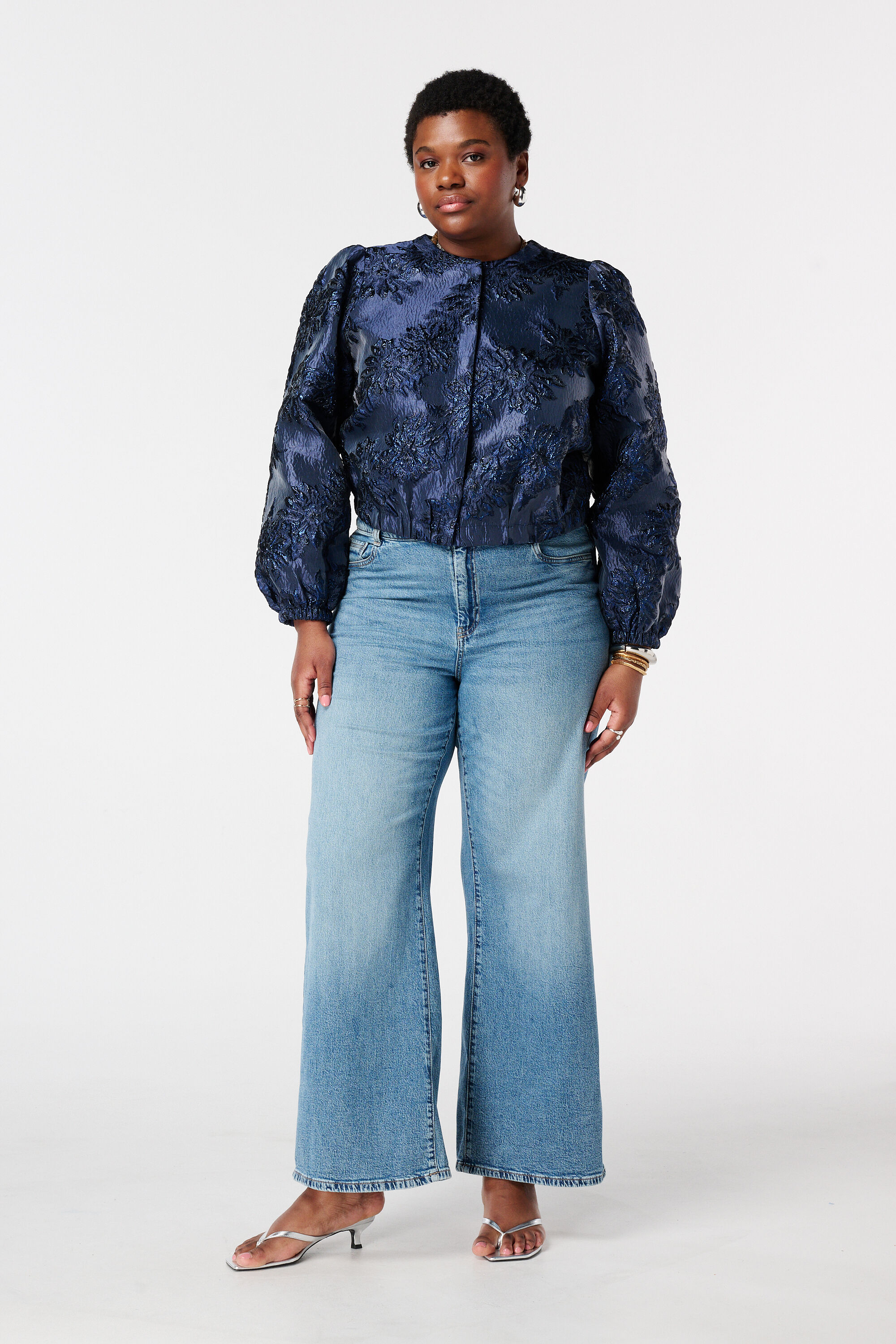 Blouson bomber en jacquard image number 5