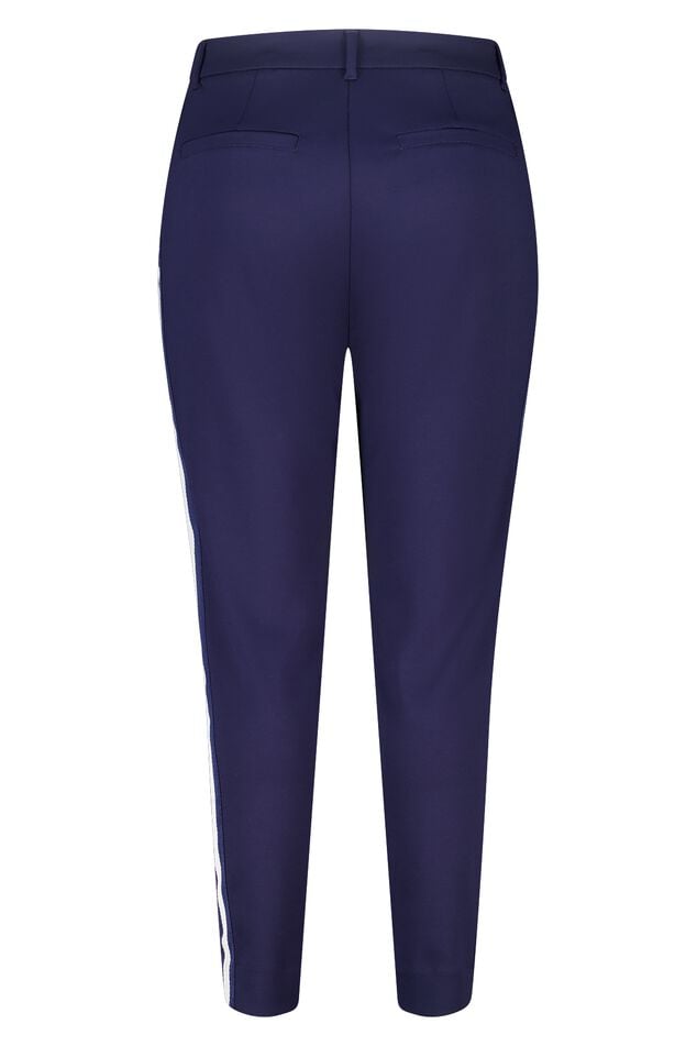 Pantalon fuselé avec passepoil sur le côté image number 2