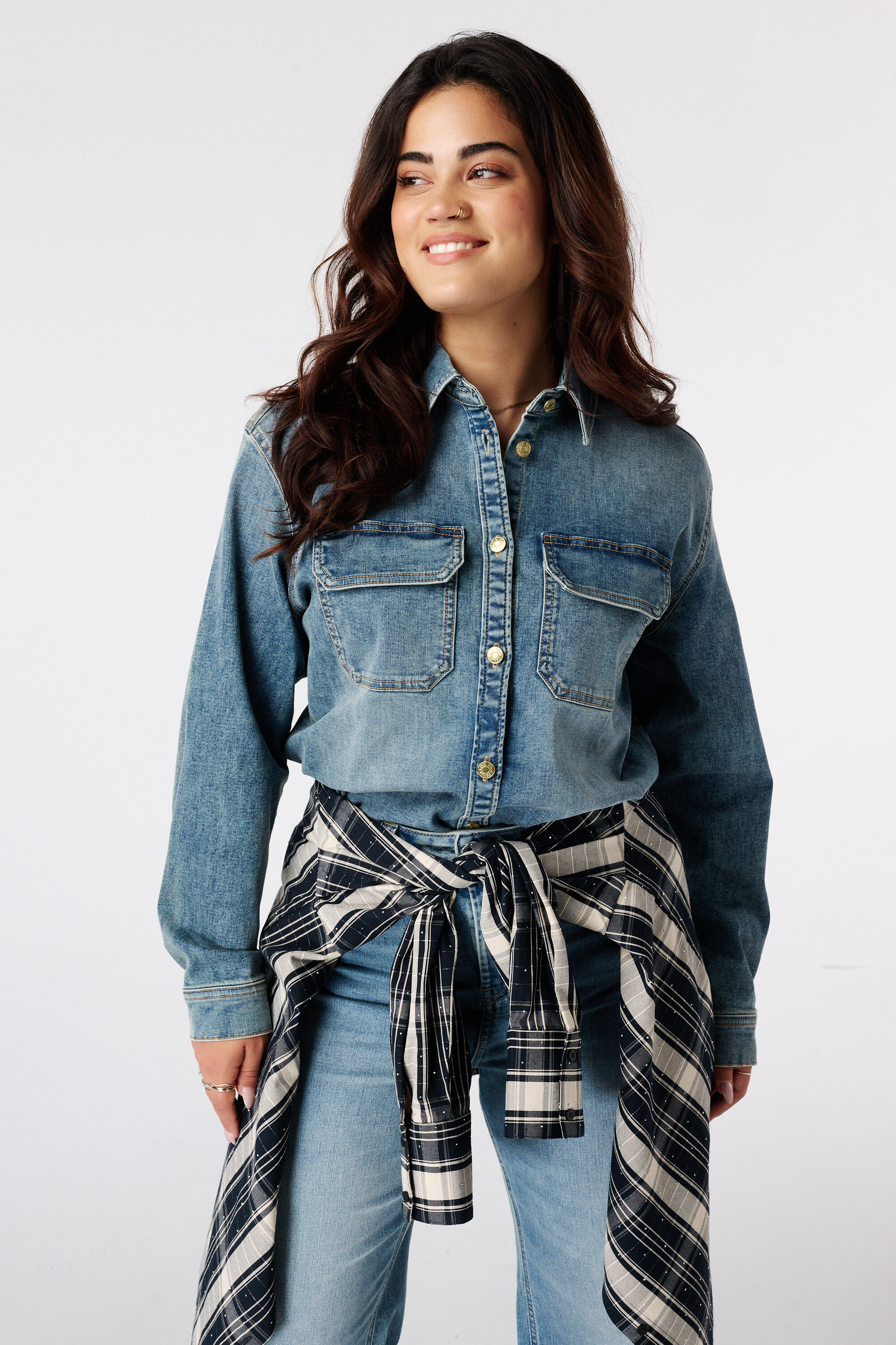 Blouse en denim