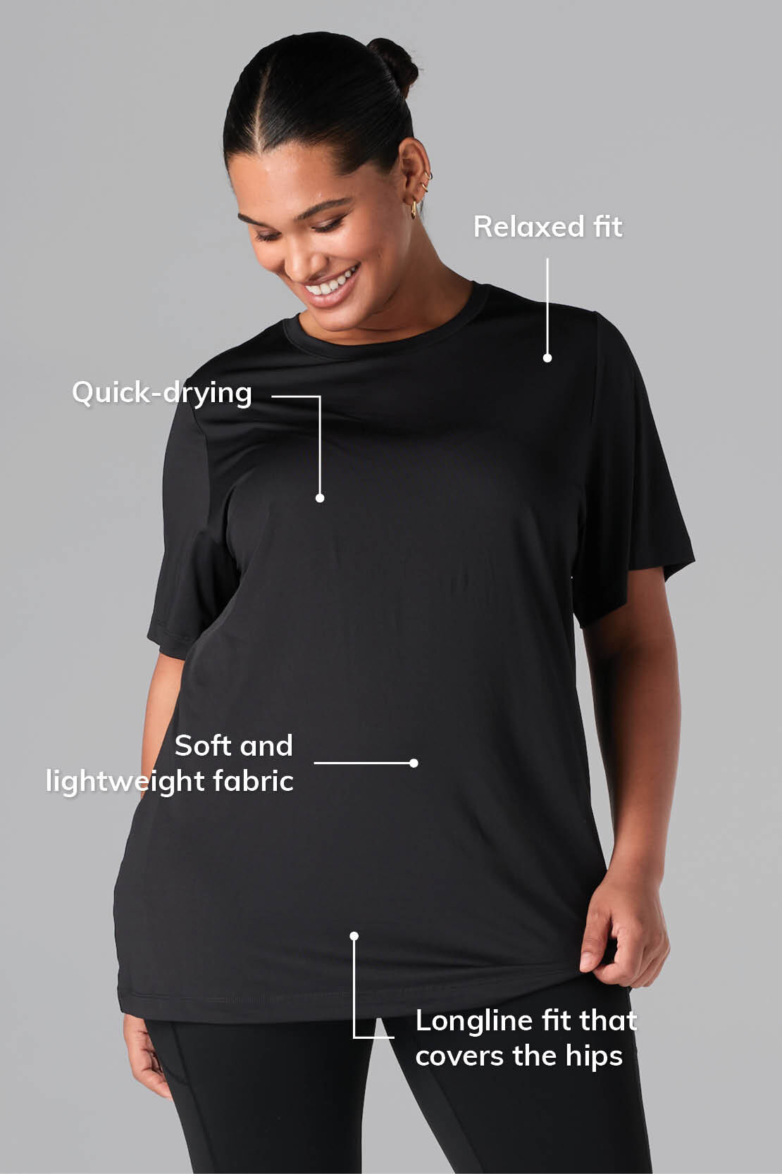 T shirt de sport long image number 1