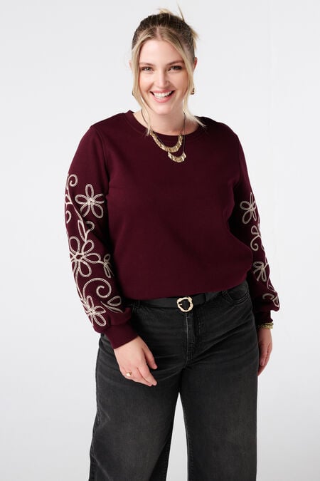 Pull avec détails brodés Pull avec détails brodés