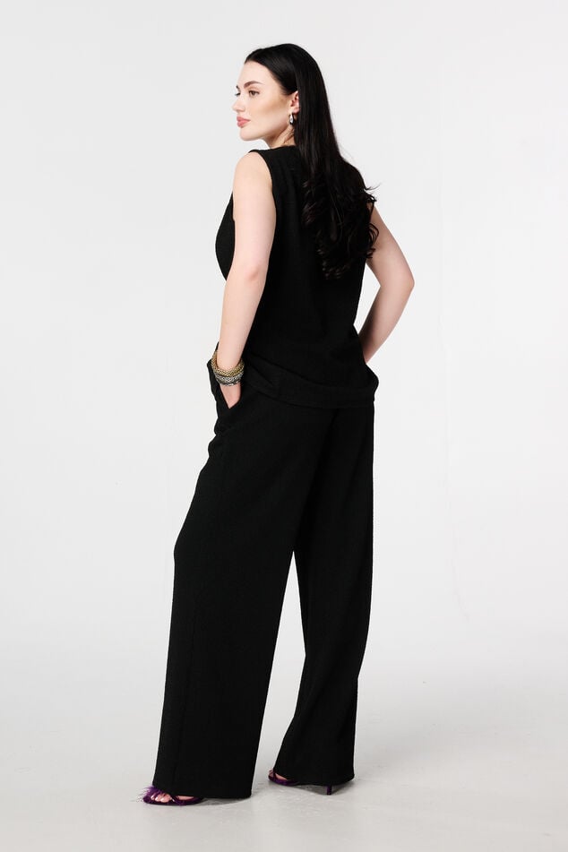 Pantalon avec lurex et taille élastique image number 3