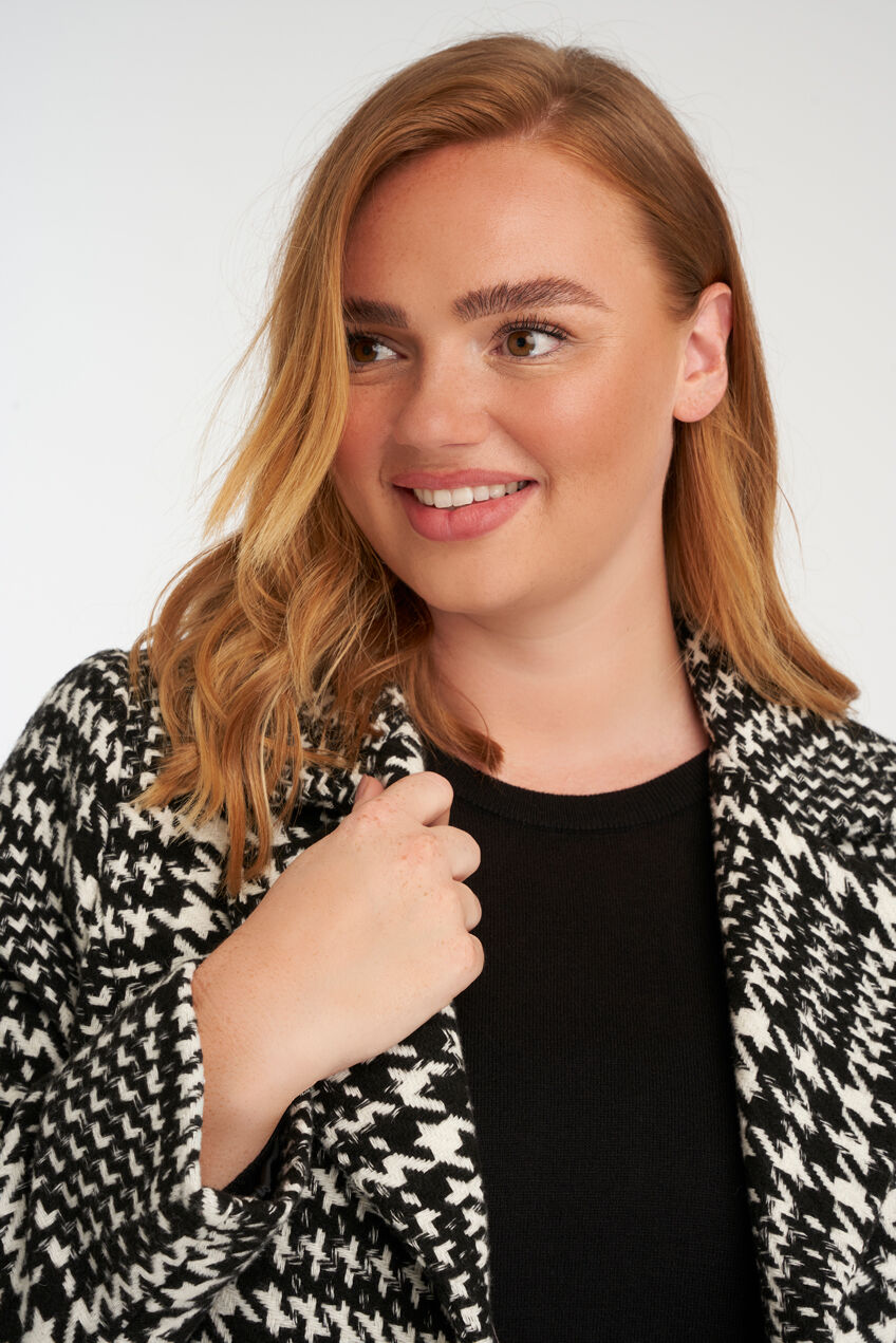 Veste pied-de-poule &eacute;l&eacute;gante  image number 5