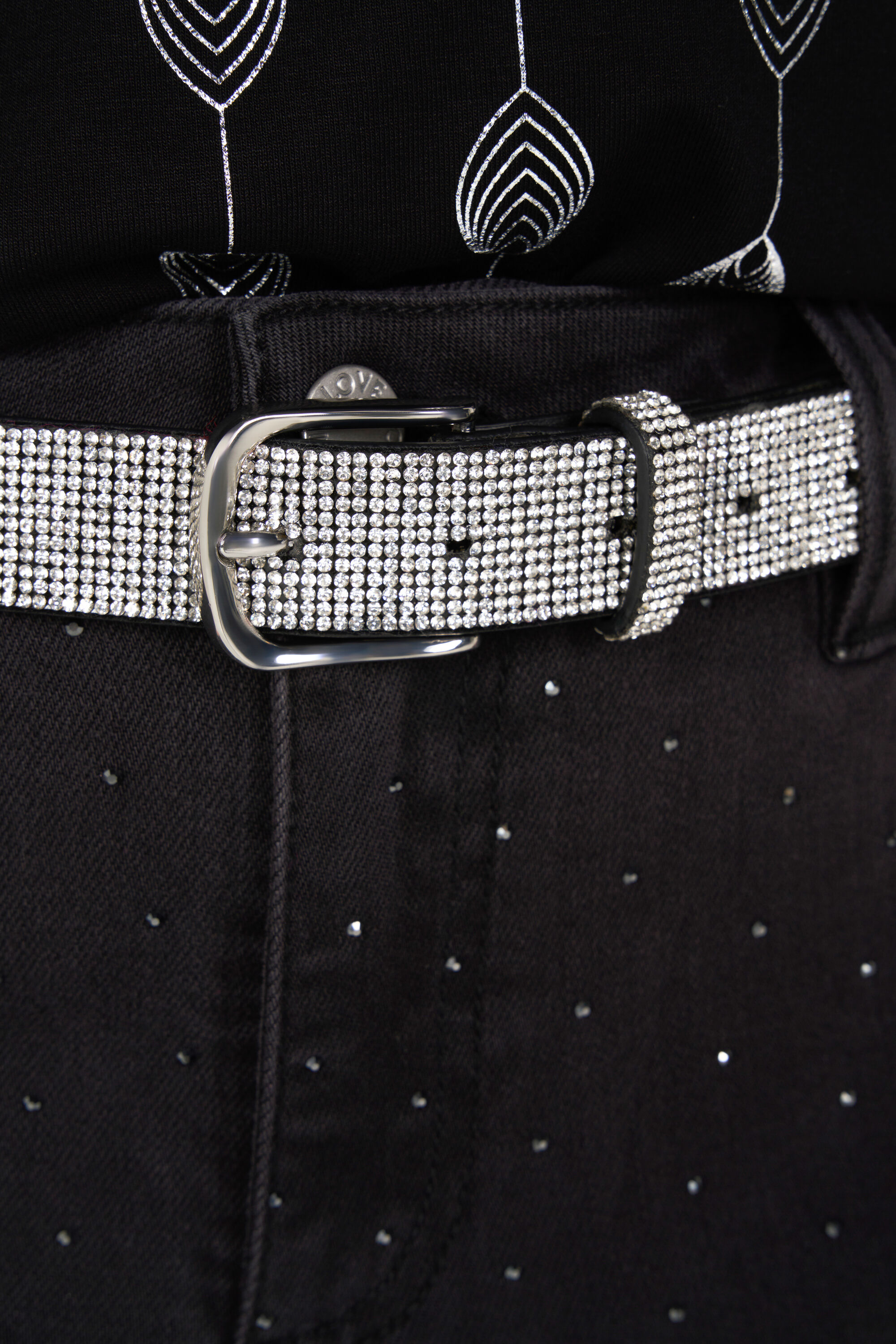Ceinture strass argent outlet