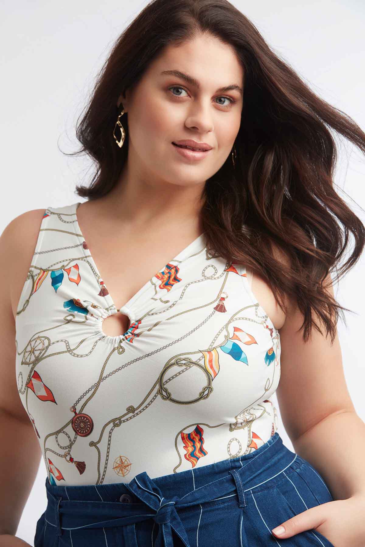 Jupe &agrave; rayures fines image number 3