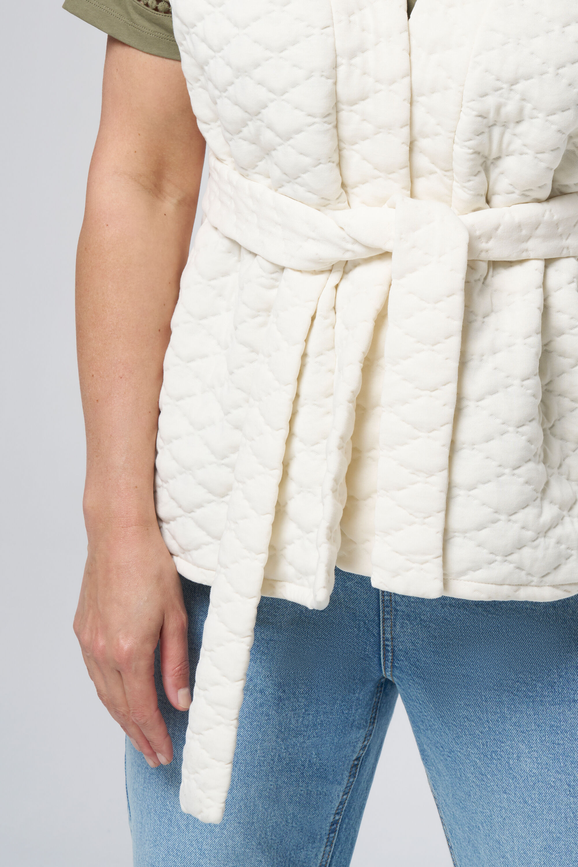 Gilet ample avec ceinture image number 4