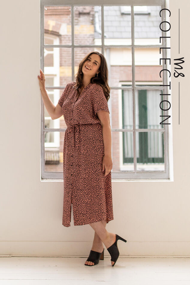 Robe longue avec ceinture à nouer image number 0