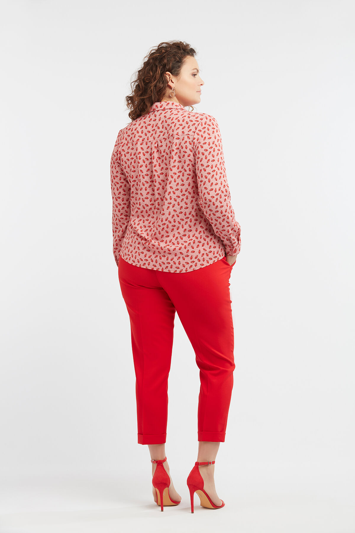 Chemisier &agrave; imprim&eacute; l&egrave;vres image number 5