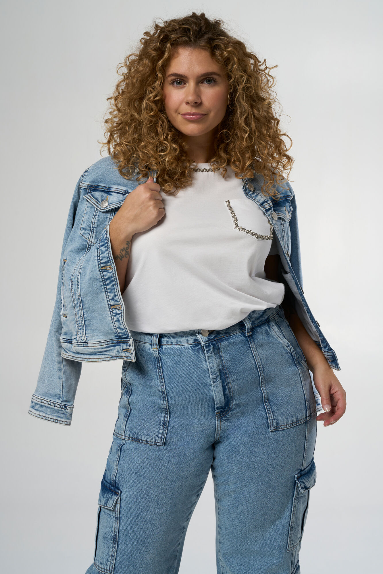 Veste en jean discount stretch