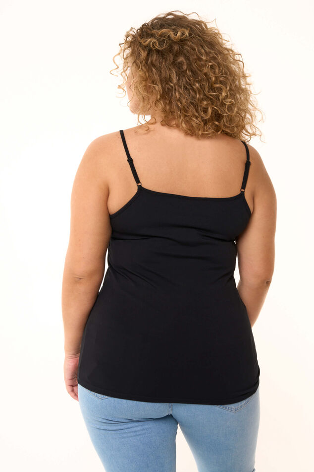 2 Débardeur en coton avec bretelles spaghetti image number 3