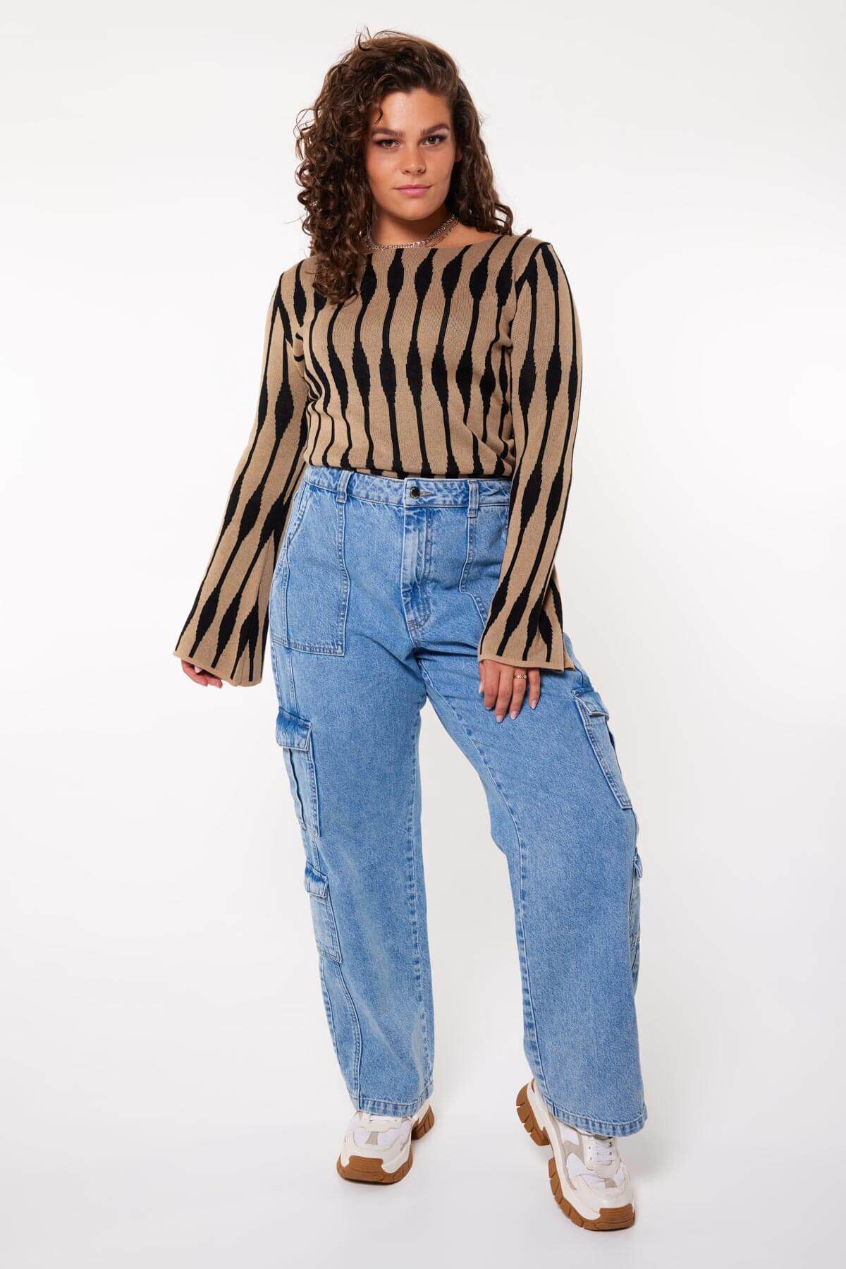 Haut jacquard en maille fine image number 4