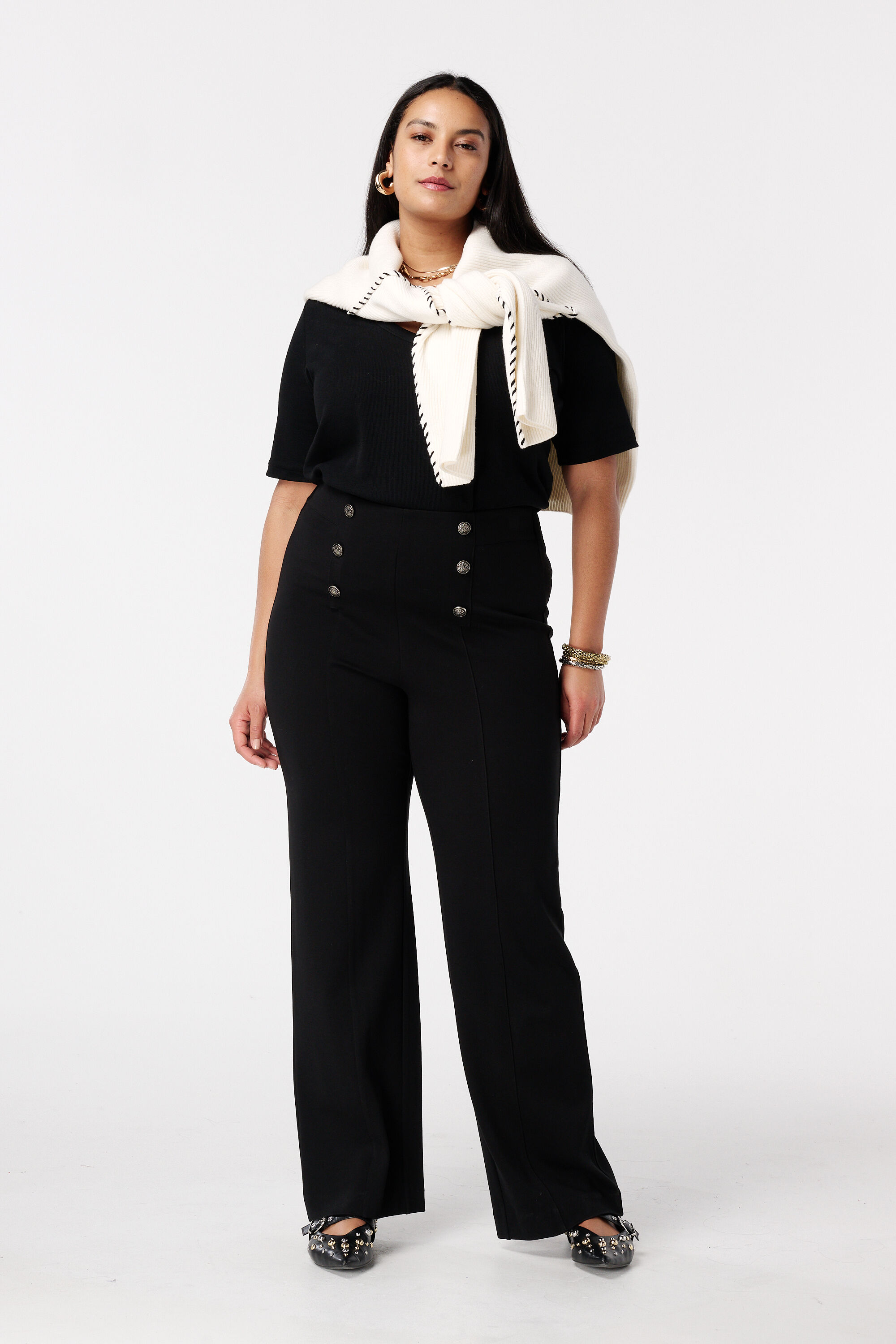 Tregging avec boutons fantaisie  image number 0