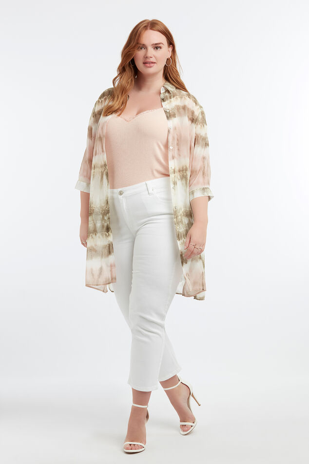 Chemisier transparent à imprimé tie-dye image number 3