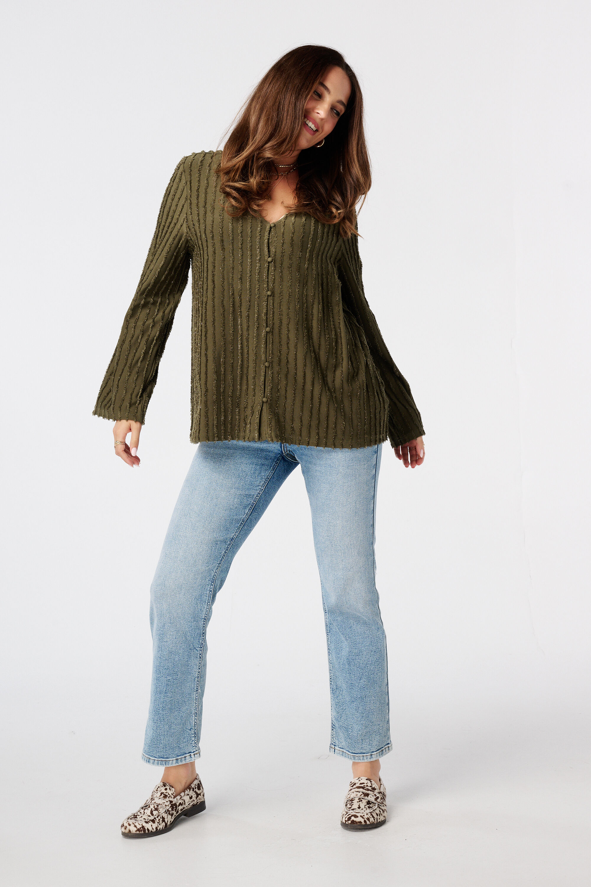 Top avec texture frang&eacute;e image number 5