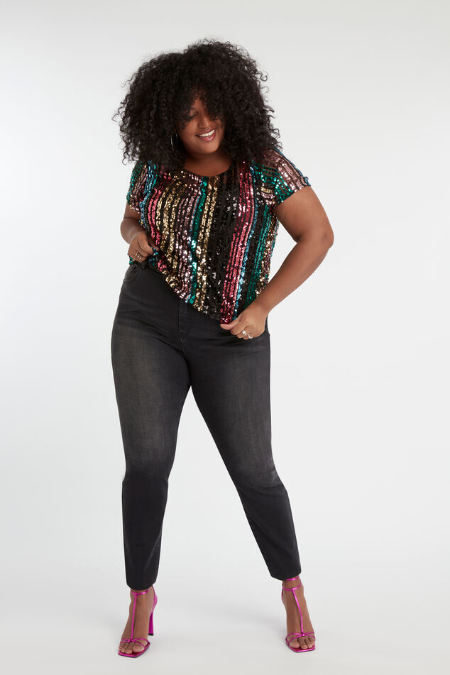 Haut court à paillettes image number 3