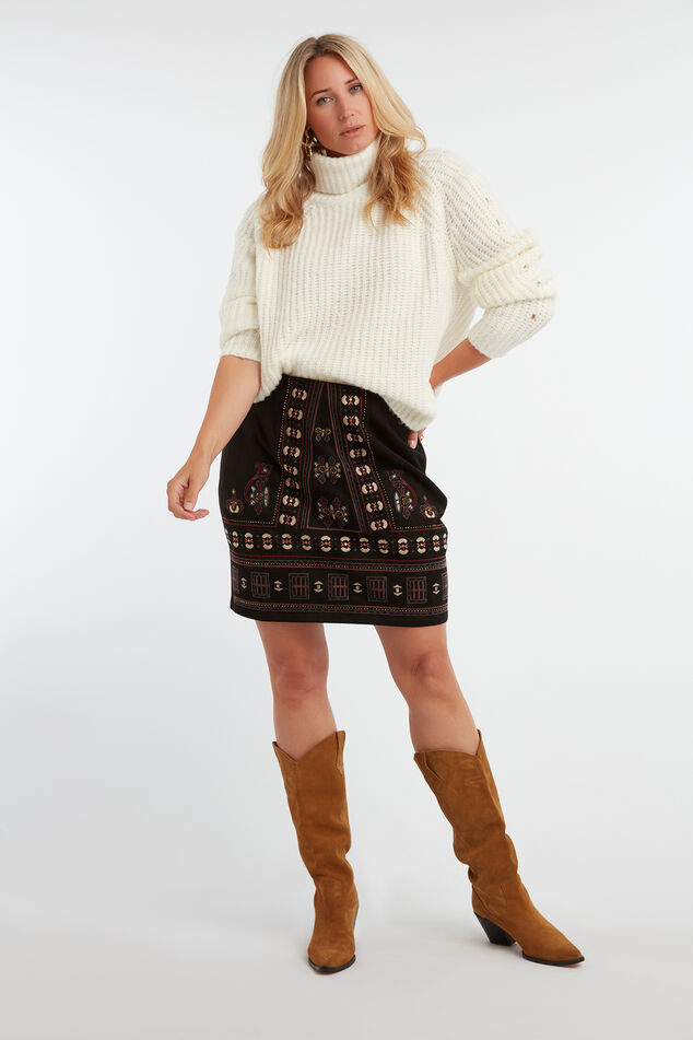 Pull en maille épais à col roulé   image number 5