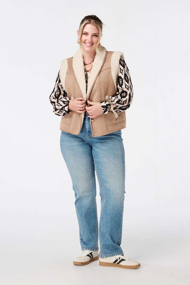 Blouse imprimée avec bobines image number 5