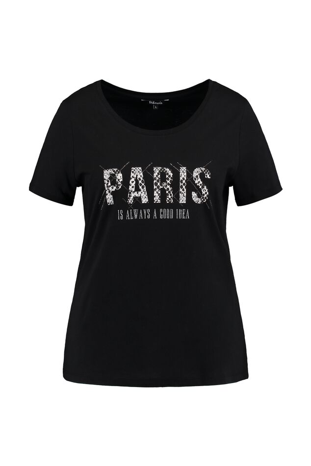 T-shirt avec texte imprimé image number 1