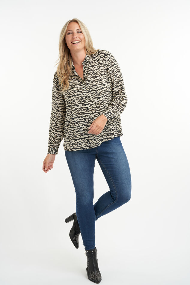 Chemisier à imprimé zébré image number 5