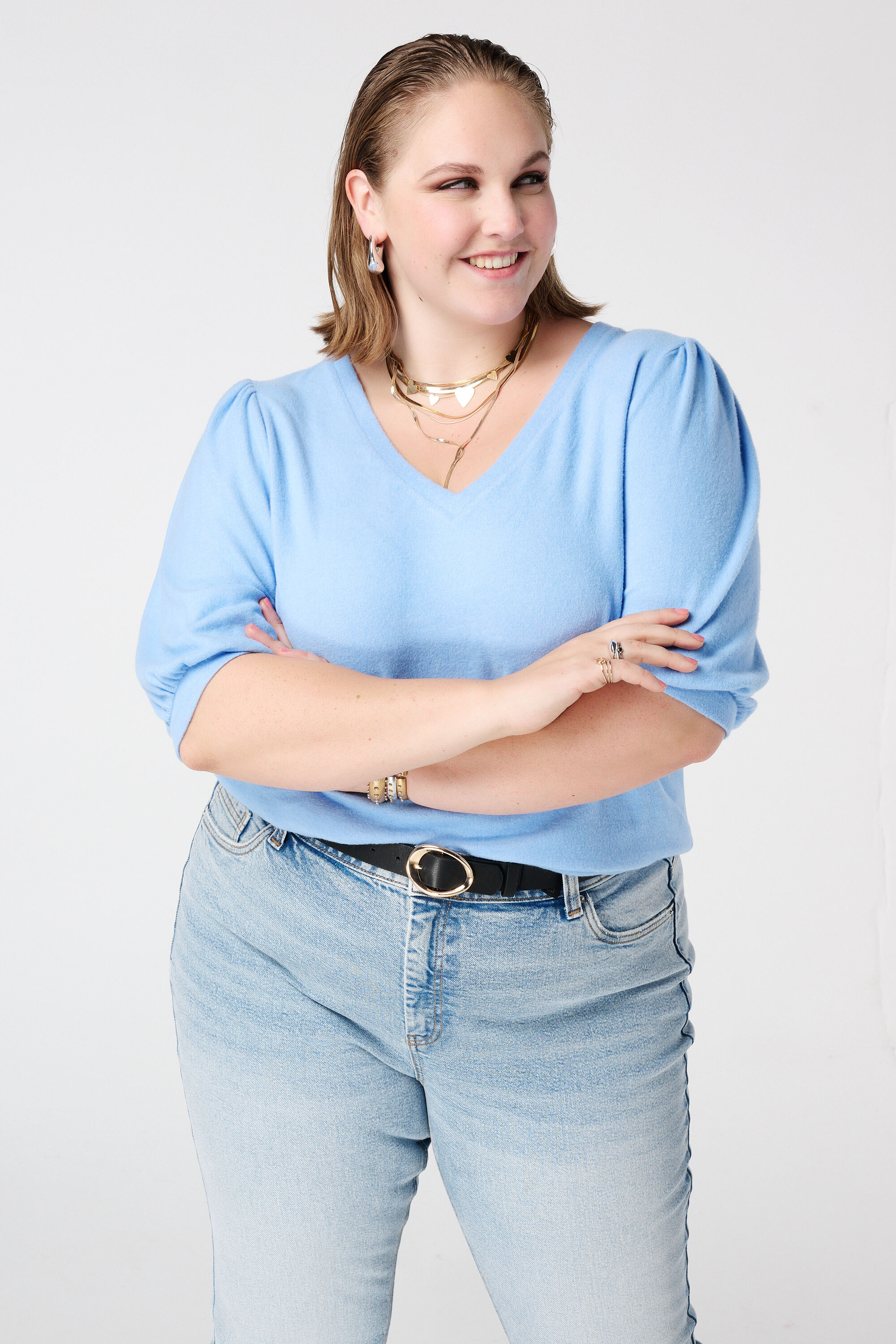 Top &agrave; manches ballon court 