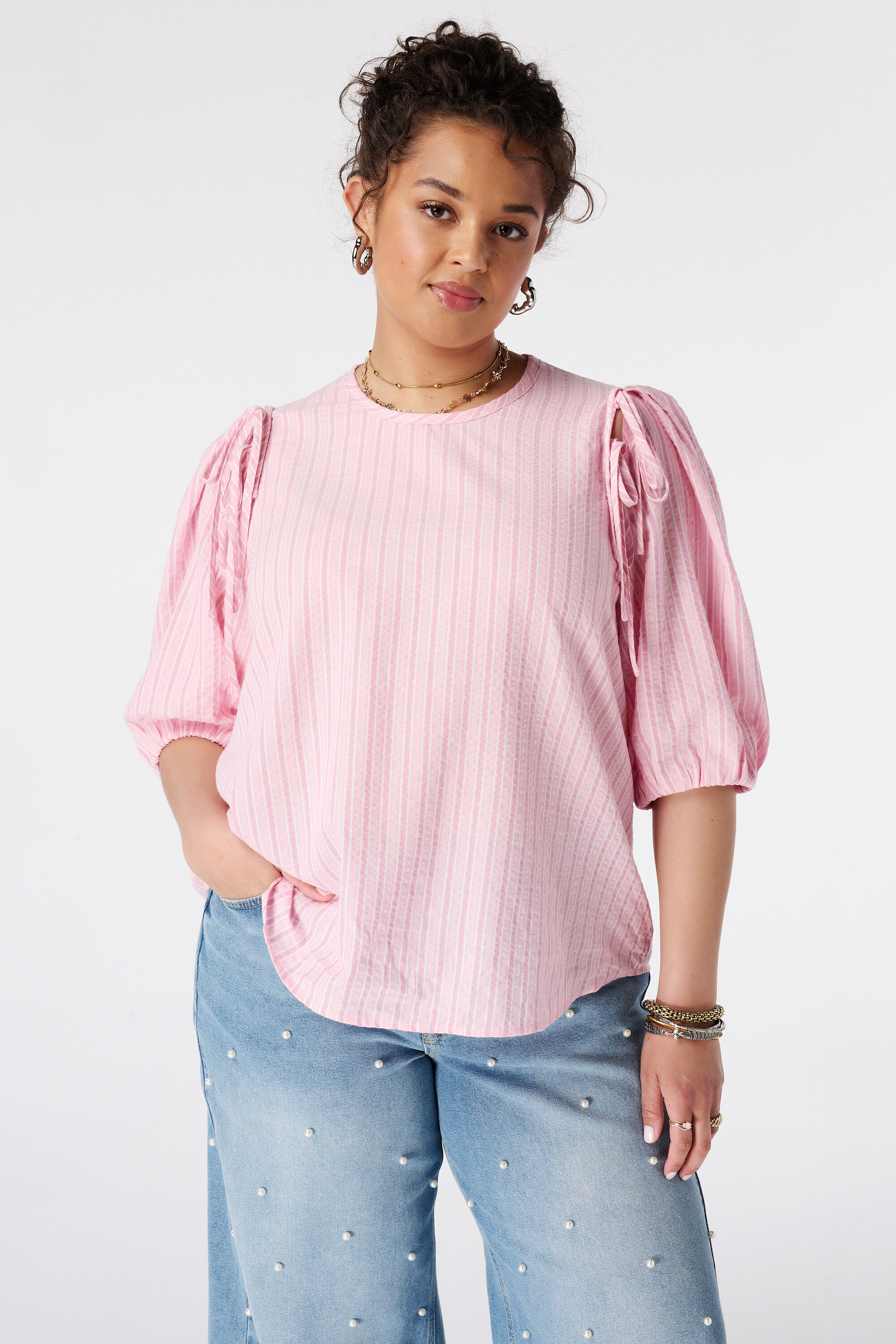 Blouse avec n&oelig;uds
